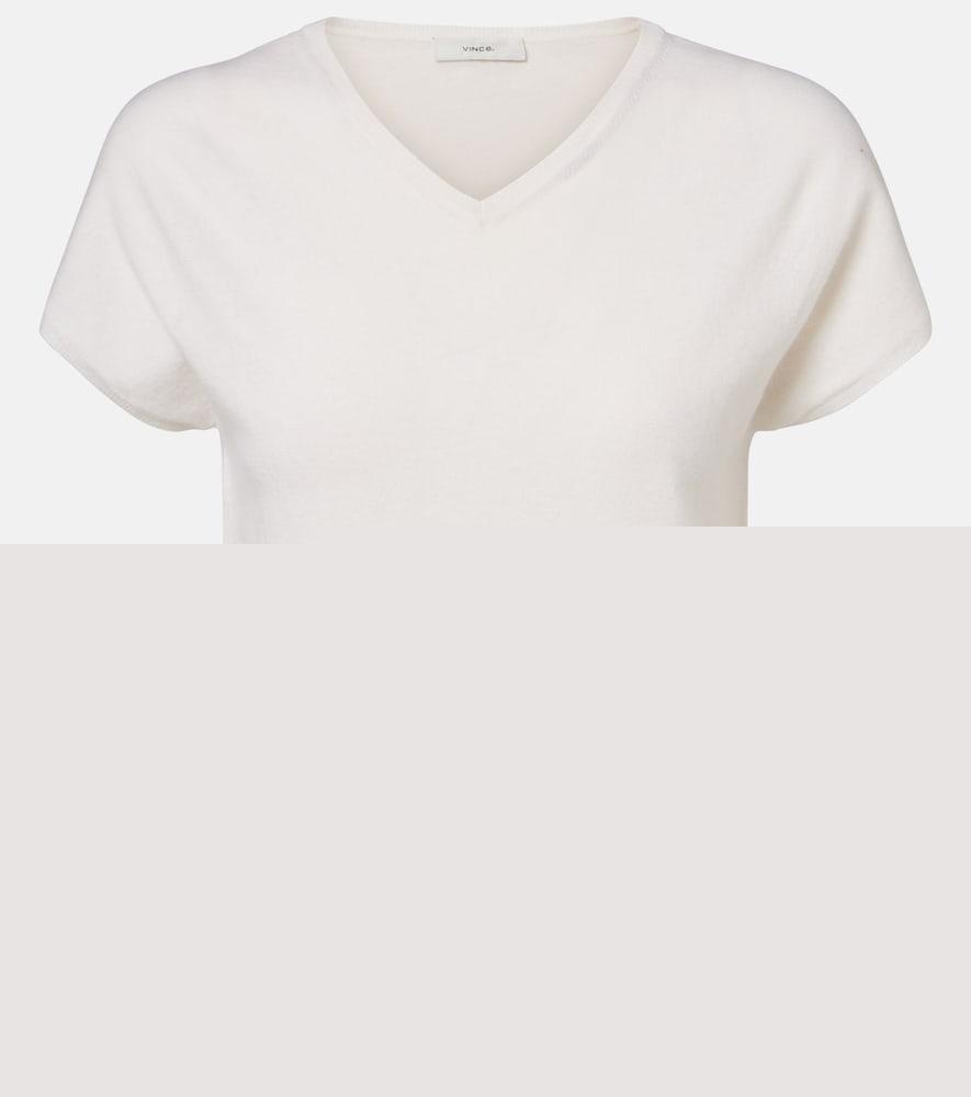 vince wool and cashmere-blend top