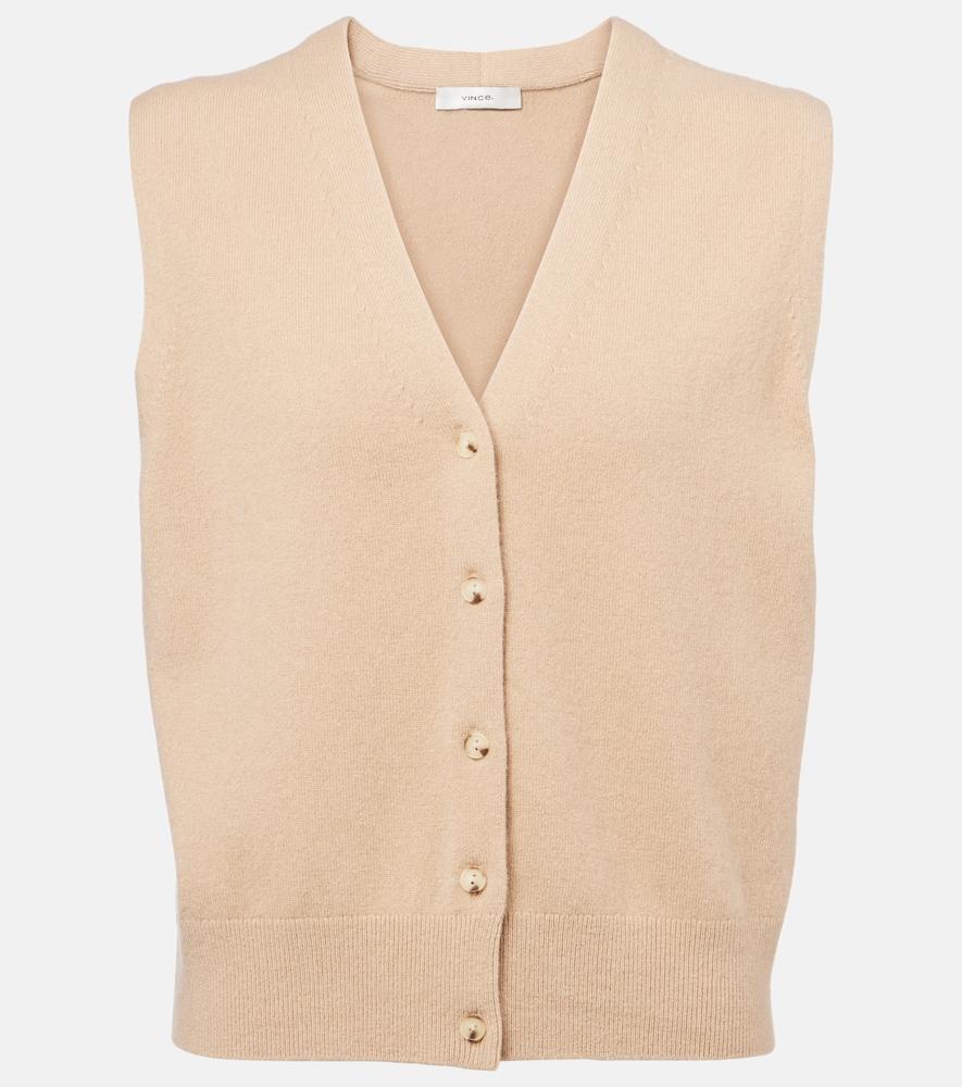 vince wool and cashmere-blend vest