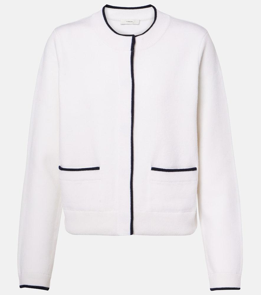 vince wool and cotton-blend cardigan