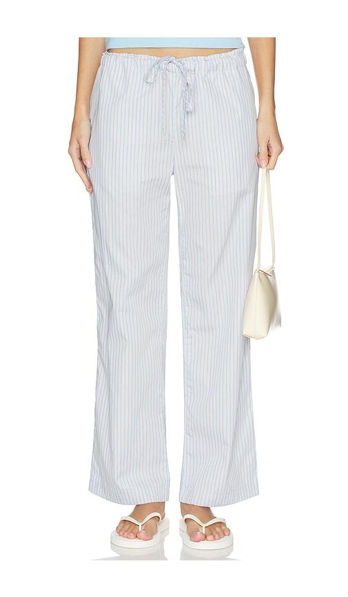 vir vita clara stripe pant in baby blue. - size m (also in xs, s, xl)