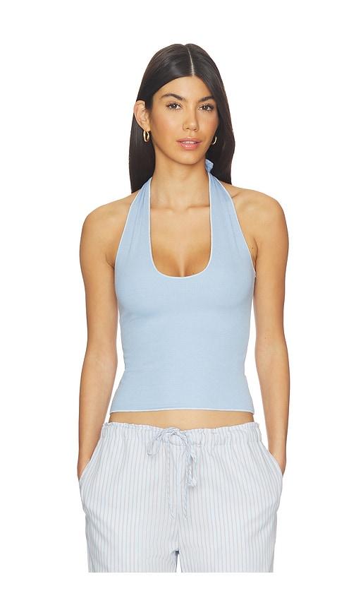 vir vita pauline halter in blue. - size l (also in m, xl)