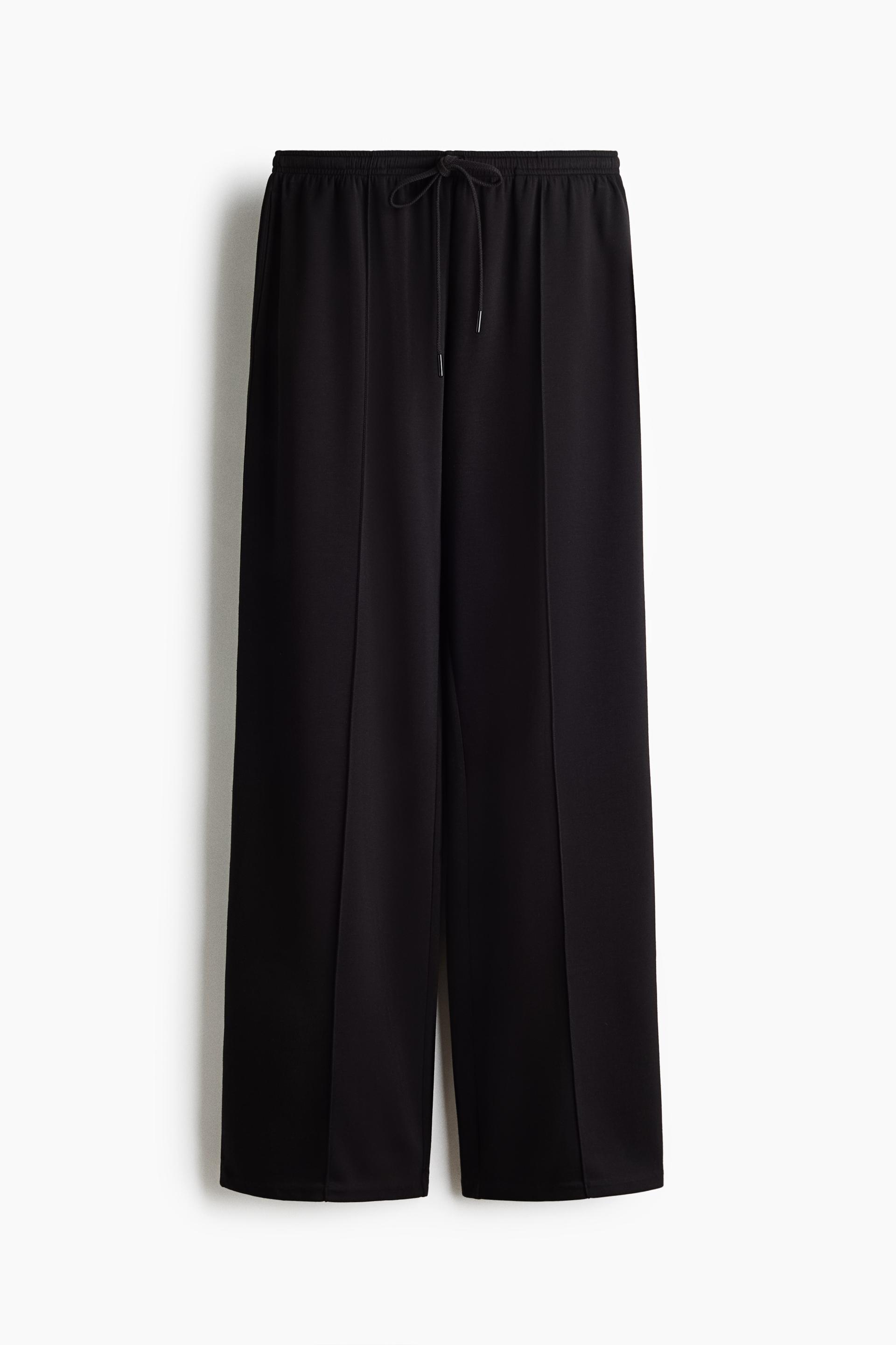 viscose-blend drawstring pants