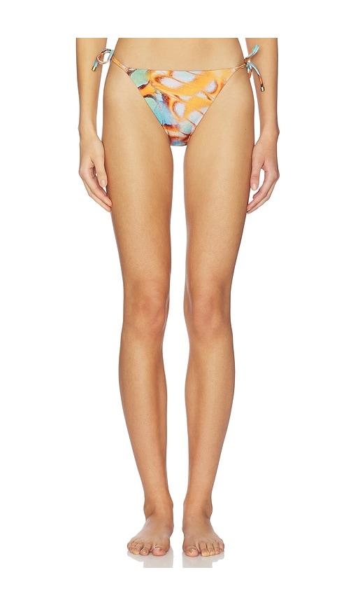 vitamin a ele tie side bottom in brown,baby blue. - size l (also in s)
