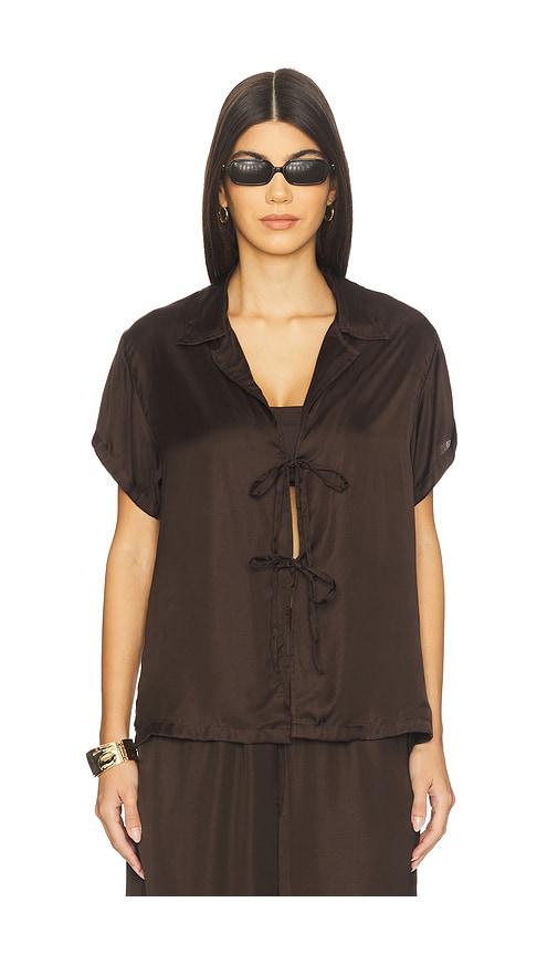 vitamin a kami shirt in black. - size m (also in s, xs)