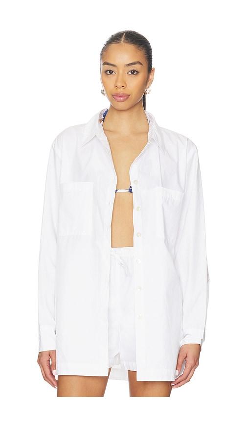 vitamin a nadia shirt in white. - size s (also in xs)