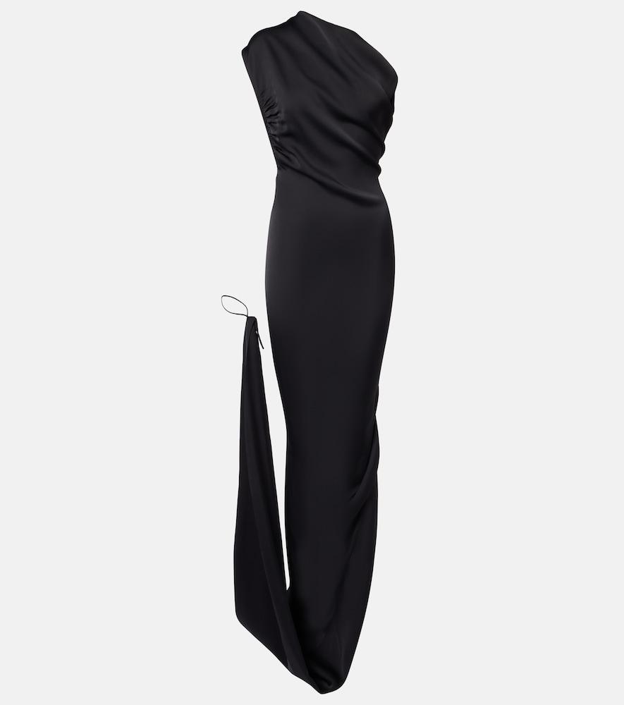 vivienne westwood andreas draped one-shoulder satin gown