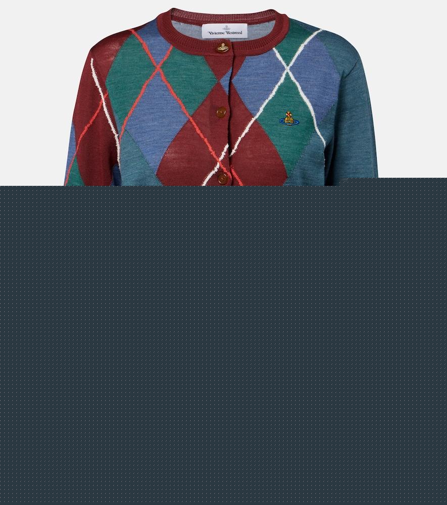 vivienne westwood argyle wool and cotton cardigan