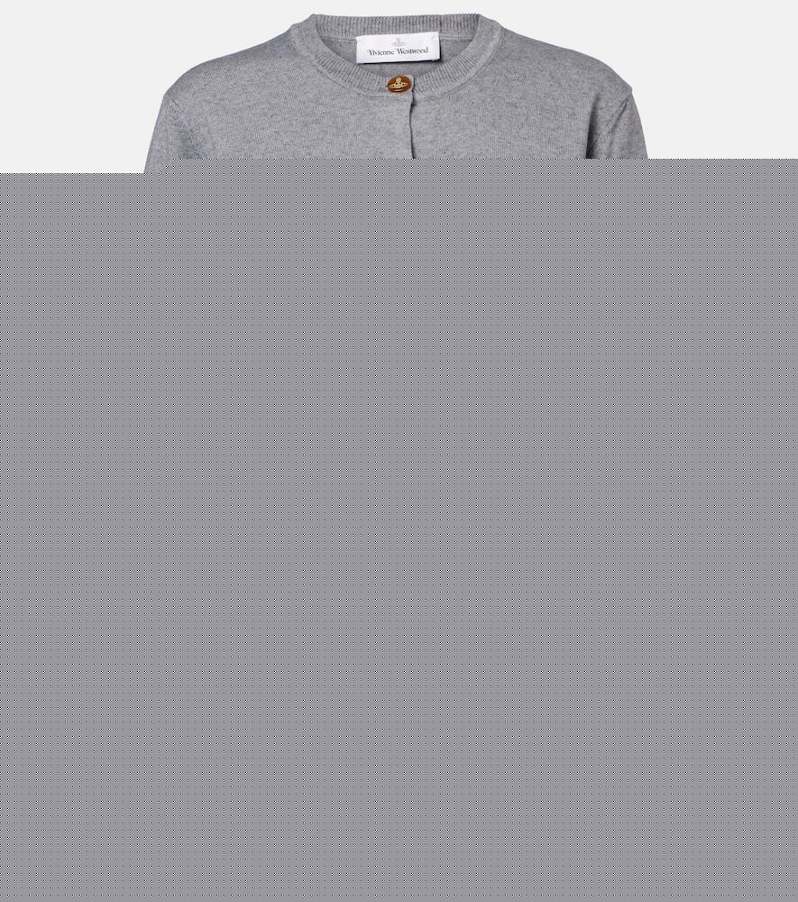 vivienne westwood bea cropped cotton and cashmere cardigan
