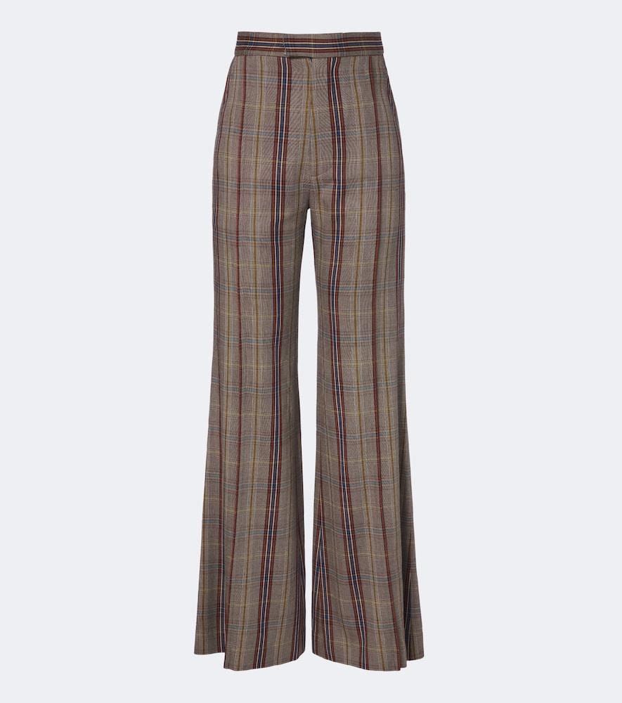vivienne westwood checked wide-leg pants