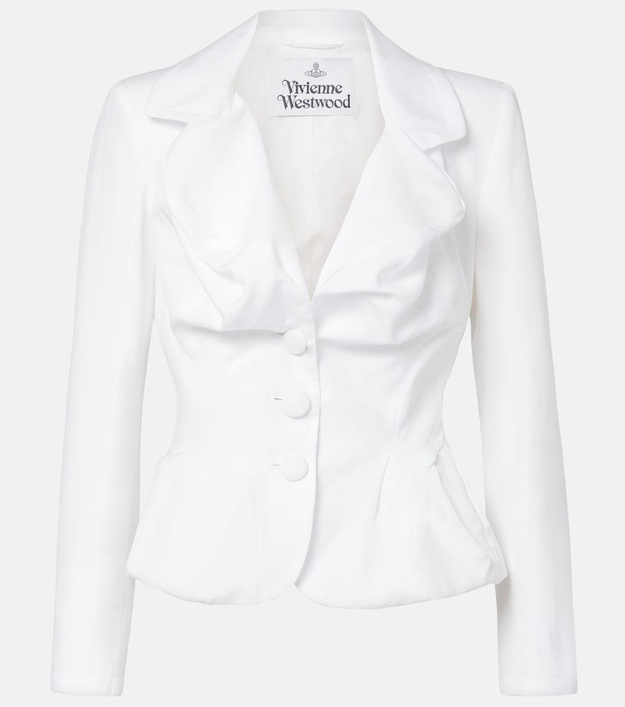 vivienne westwood draped peplum jacket