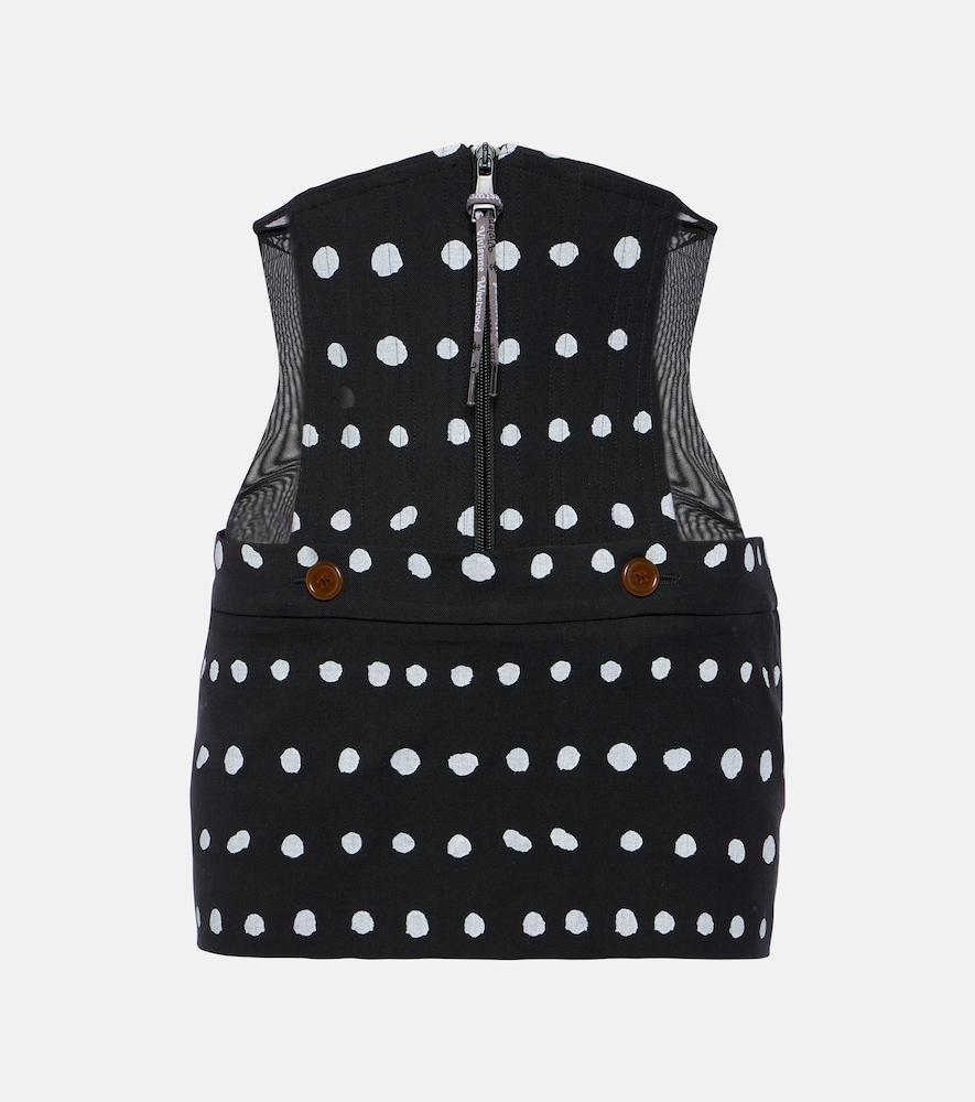 vivienne westwood foam polka-dot virgin wool miniskirt