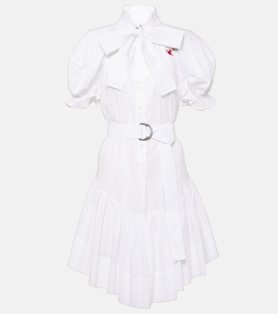 vivienne westwood football heart cotton shirt dress
