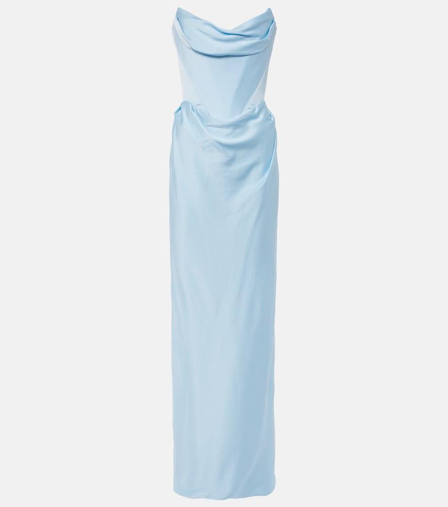 vivienne westwood galaxy strapless satin gown
