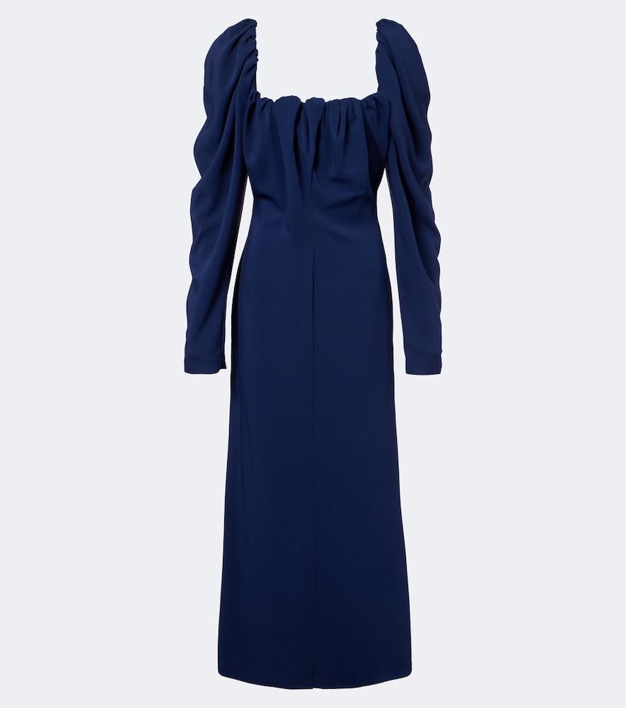 vivienne westwood gathered crêpe de chine gown