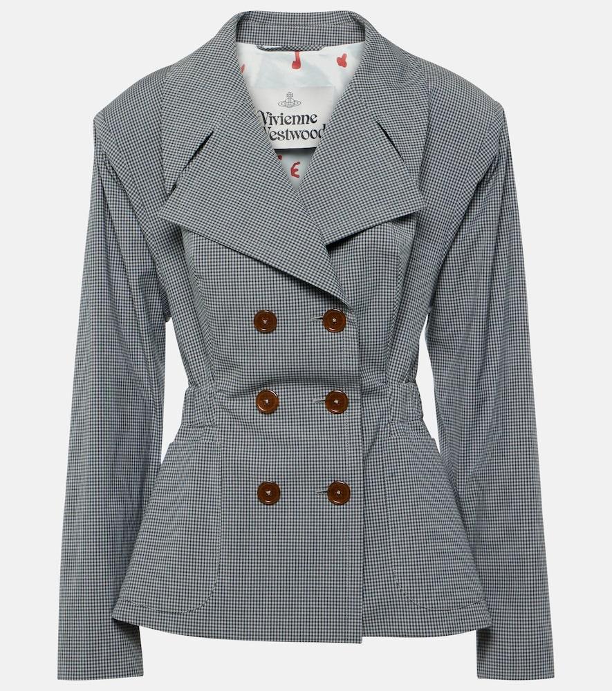 vivienne westwood gingham cotton jacket