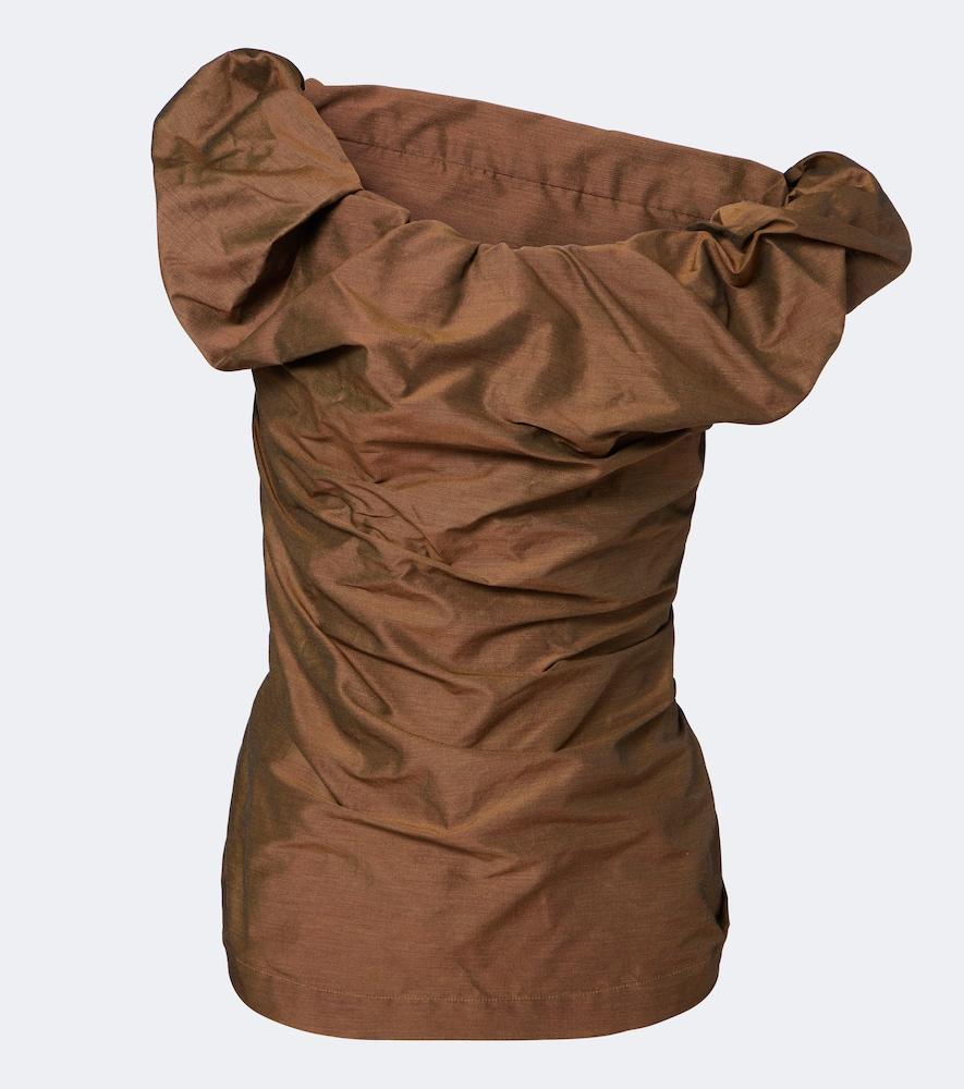 vivienne westwood ginnie off-shoulder twill top