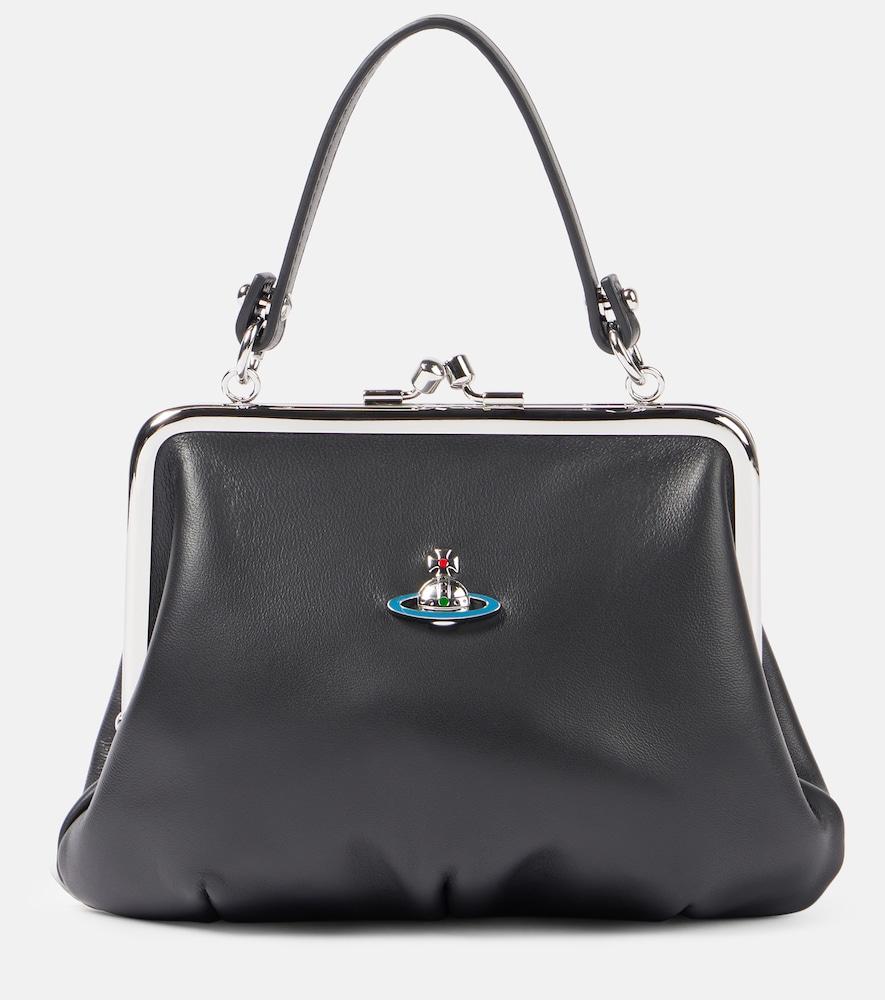 vivienne westwood granny frame leather tote bag
