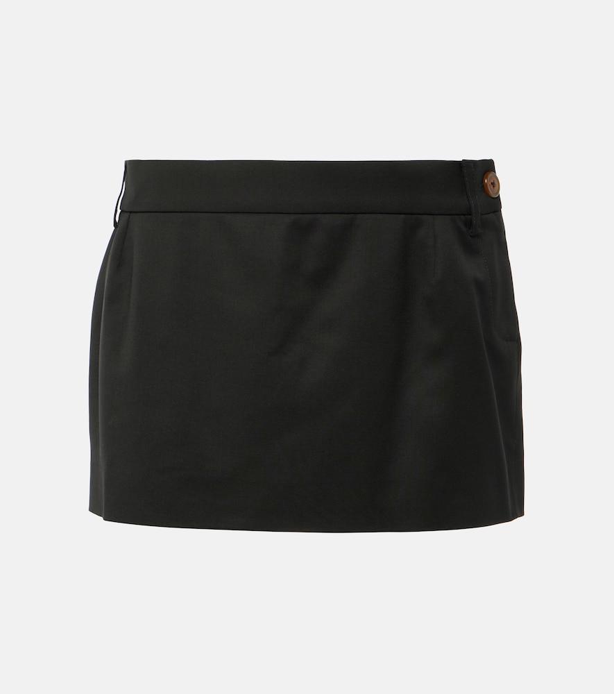 vivienne westwood low-rise wool miniskirt