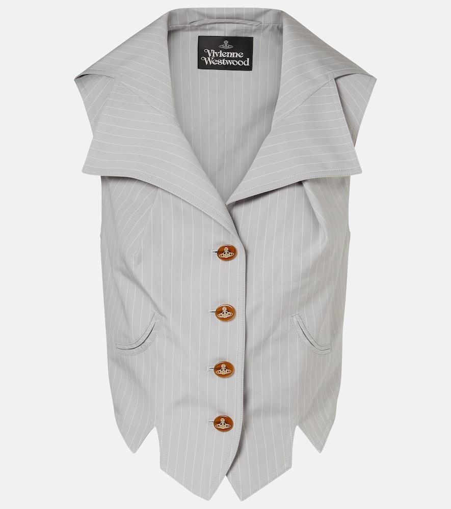 vivienne westwood meryl pinstripe cotton vest
