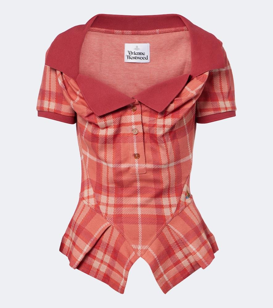 vivienne westwood monday tartan cotton top