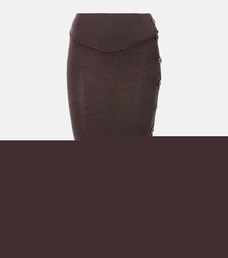 vivienne westwood pamela knitted wool midi skirt