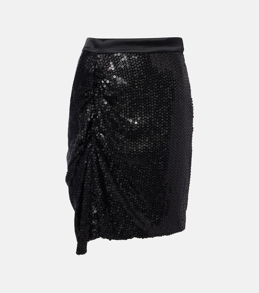 vivienne westwood panther gathered sequined miniskirt