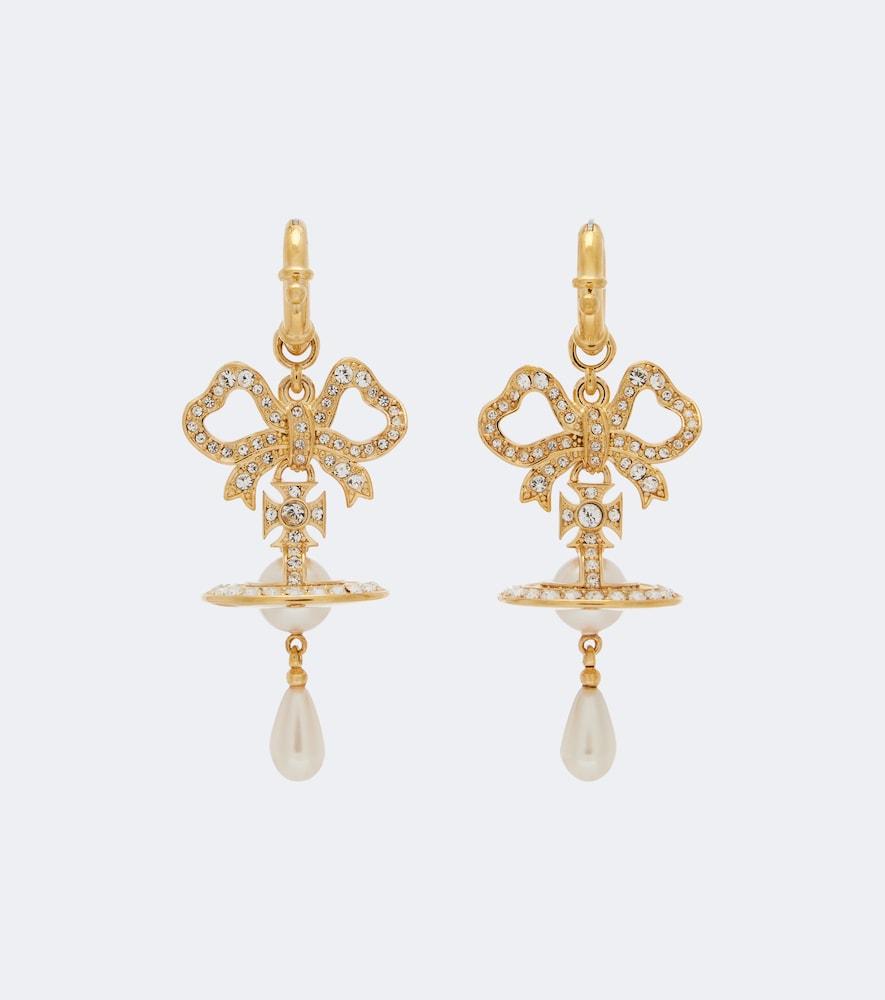 vivienne westwood rigoberta embellished faux pearl earrings