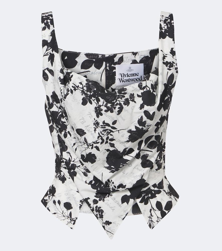 vivienne westwood sunday floral bustier top