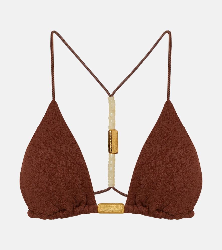 vix paula hermanny harper beaded triangle bikini top