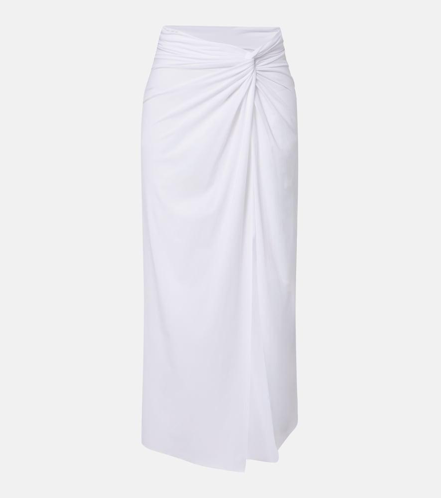 vix paula hermanny karen draped midi skirt