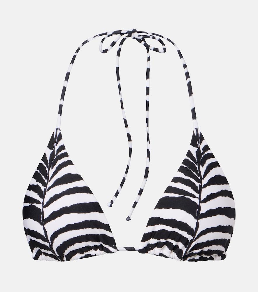 vix paula hermanny tri zebra-print bikini top
