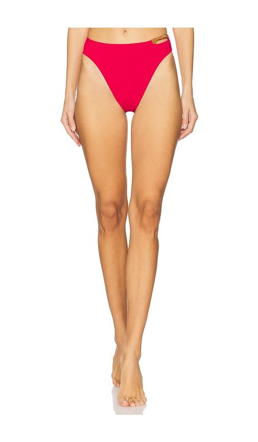 vix swimwear aika gigi hot pants brazilian bikini bottom in red. - size xs (also in xl)