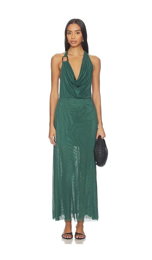 vix swimwear caylle long dress in green. - size l (also in xs, s, m)