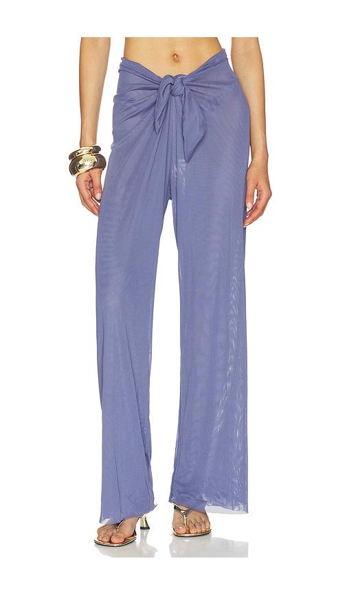 vix swimwear pareo pants in blue. - size l (also in s, m, xl)
