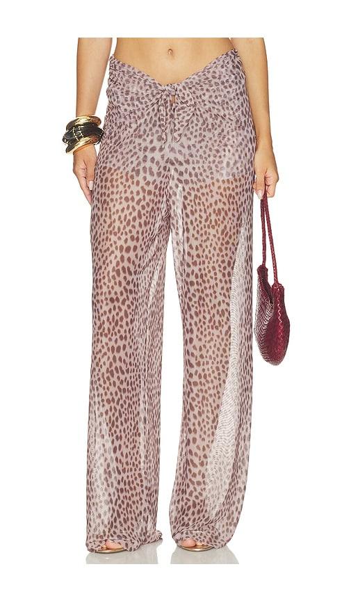 vix swimwear pareo pants in brown. - size l (also in xs, s, m, xl)