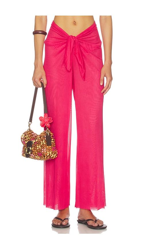 vix swimwear pareo pants in red. - size l (also in m, s, xl, xs)