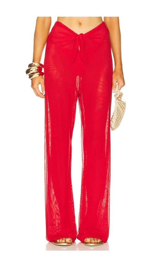 vix swimwear pareo pants in red. - size l (also in m, xl)