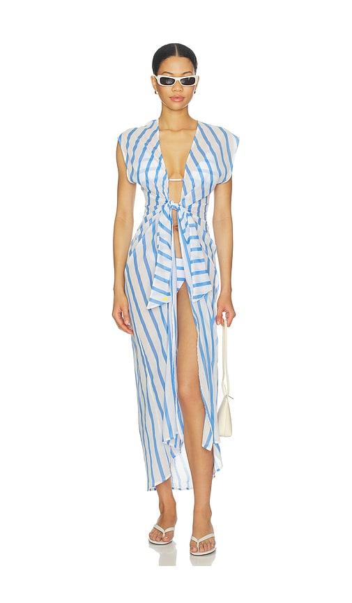 vix swimwear sasha long cover up in multi. - size l (also in xl)