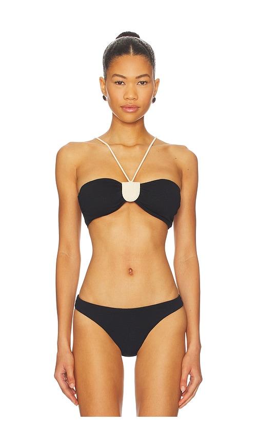 vix swimwear yara bandeau bikini top in black. - size l (also in s, m, xl)