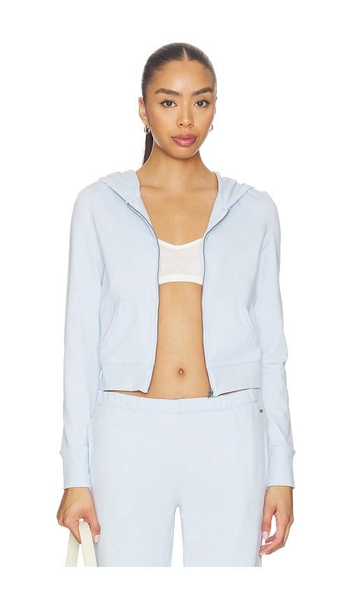 vuori halo mini fz hoodie in blue. - size l (also in m, s, xl, xs)