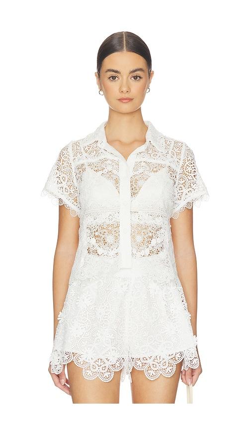 waimari nerissa top in white. - size l (also in m, xs)