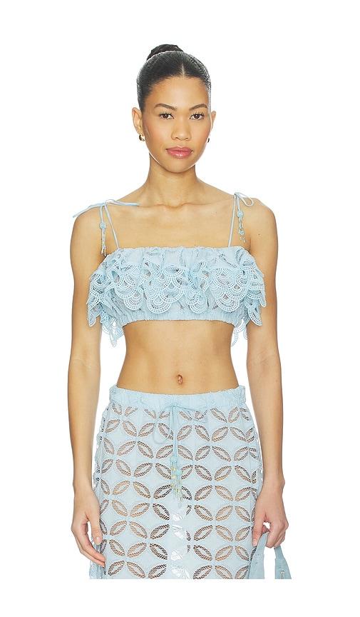 waimari nilo top in blue. - size m (also in s)