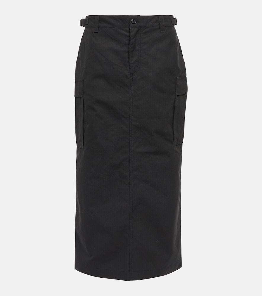 wardrobe. nyc cotton cargo midi skirt