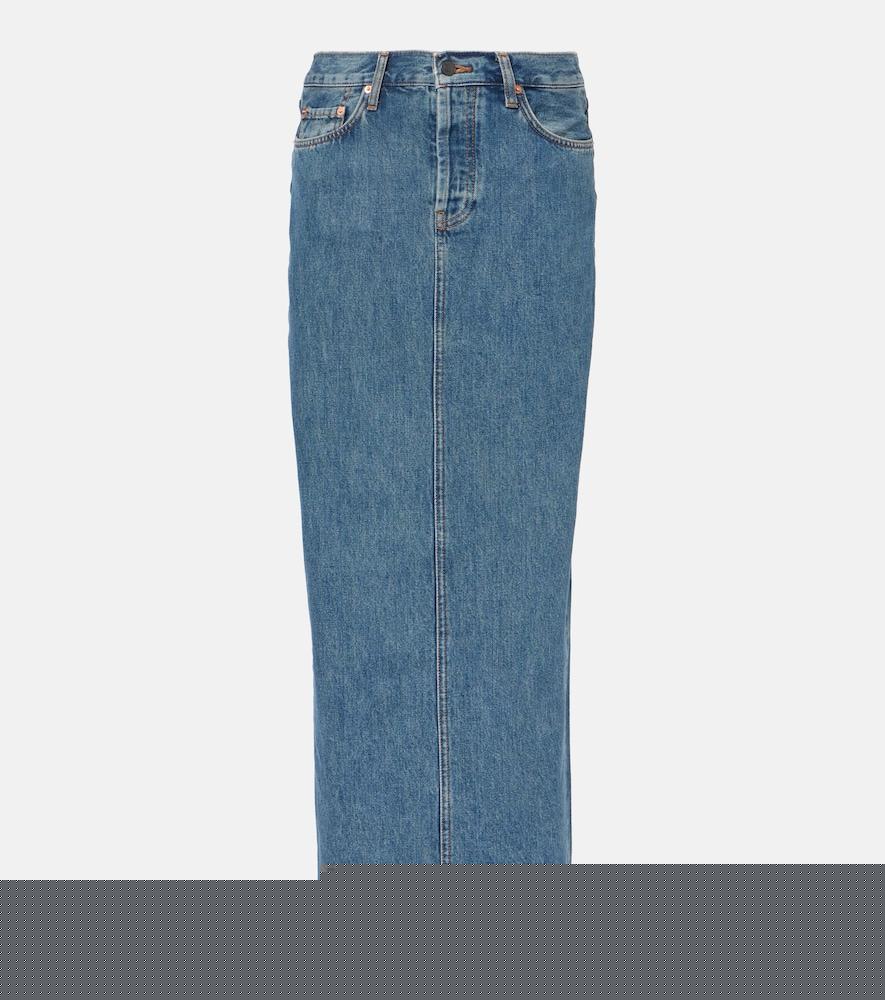 wardrobe. nyc denim maxi skirt