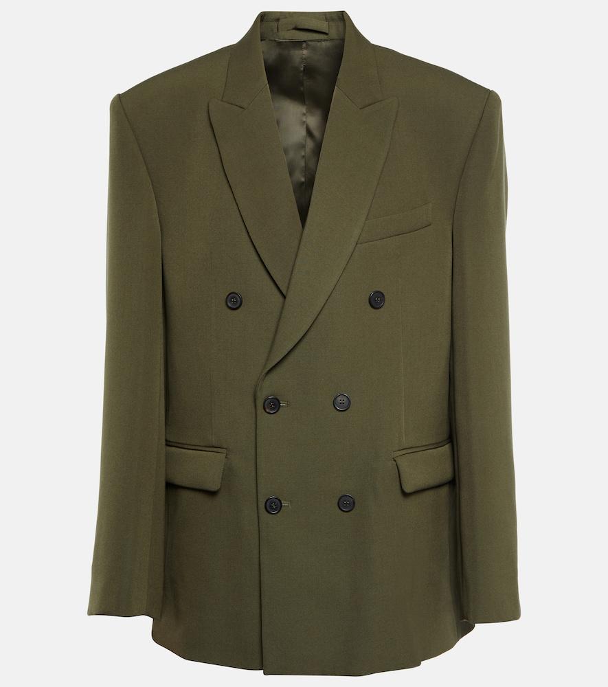 wardrobe. nyc double-breasted virgin wool blazer