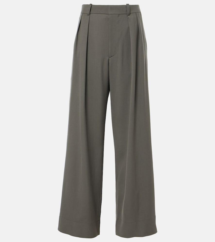 wardrobe. nyc high-rise wool wide-leg pants