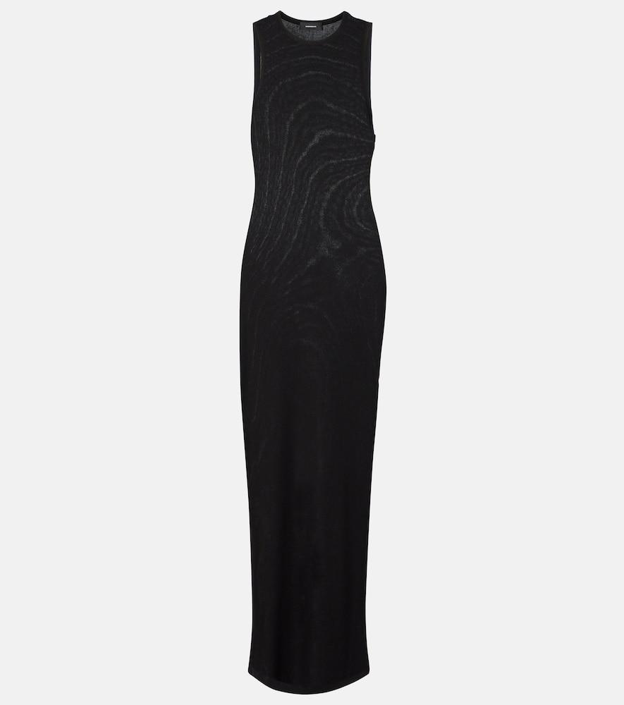 wardrobe. nyc racer cotton-blend maxi dress