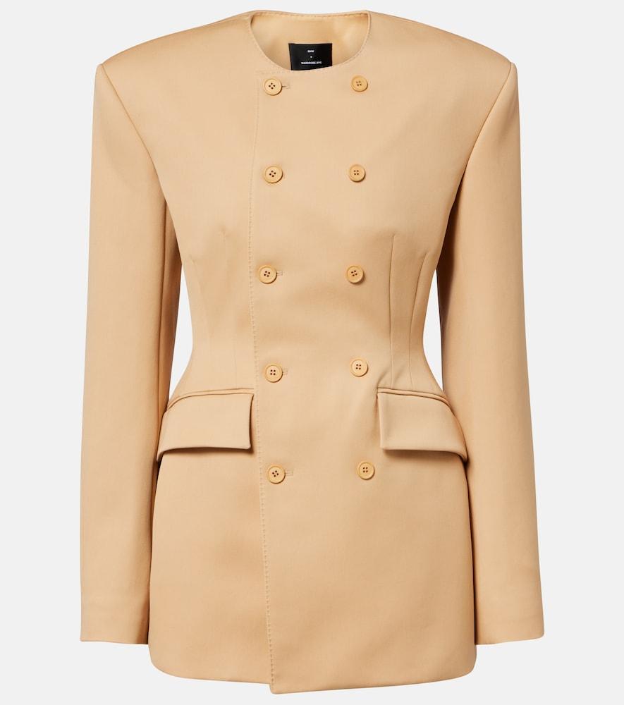 wardrobe. nyc rhw double-breasted minidress