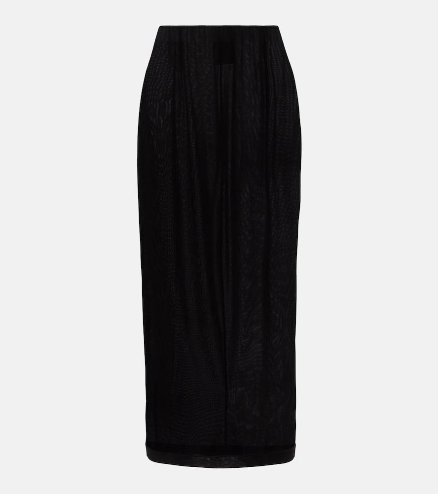 wardrobe. nyc sheer midi skirt