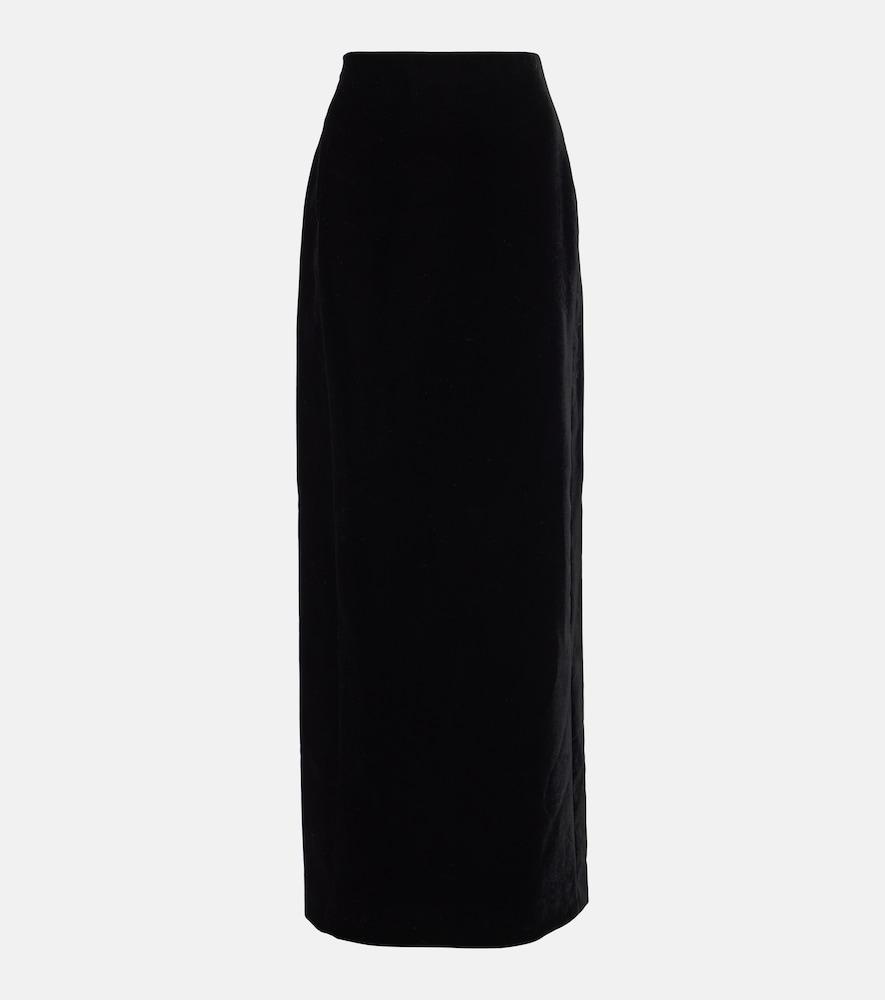 wardrobe. nyc velvet maxi skirt
